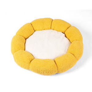 Cama redonda con diseño floral para mascotas, cama suave para gatos y perros, nuevo diseño de fábrica - Product Image 5