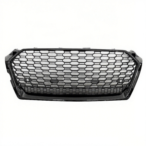 Migliore Offerta Griglia Anteriore a Nido d'Ape Stile RS5 per <span class=keywords><strong>Audi</strong></span> <span class=keywords><strong>A5</strong></span> S5 B9 2017 2018 2019, <span class=keywords><strong>Paraurti</strong></span> Anteriore Nero Lucido - Product Image 3