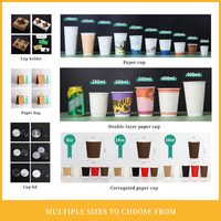 Échantillon Gratuit Gobelet en Papier Simple Paroi Écologique 12 oz Blanc pour Boissons Chaudes