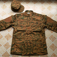 Ensemble uniforme tactique SFB65 724 Desert Tiger Stripe Camo pour hommes, chemise à manches longues et pantalon respirant, tenue de sécurité pour les gardes, entraînement
