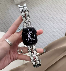 Bracelet de montre intelligente en acier inoxydable de luxe <span class=keywords><strong>VILO</strong></span> pour montre 40 mm/44 mm/41 mm/45 mm - Durable et réglable - Product Image 3