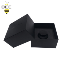Scatola Regalo Rigida Magnetica con UV Nero, Confezione di Lusso per Profumi da Uomo o Orologi Personalizzati