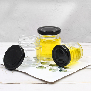 Mini Round 25g 50g 75g 100g Jam <strong>Weeding</strong> Honey Glass <strong>Jar</strong> With Tinplate Lid - Product Image 4
