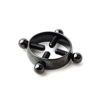 Anneau de téton factice à visser, anneau de poitrine rond en acier inoxydable, bijoux de protection de téton, faux bijoux corporels sans perçage