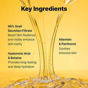 Migliori Prodotti Naturali per la Cura della Pelle Ingredienti Biologici Etichetta Privata Siero Idratante Illuminante Coreano alla Bava di Lumaca - Product Image 3