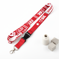 A Buon Mercato Lanyard Portachiavi Collo Poliestere Cinghia Stampato Per Sublimazione Cordini Personalizzati Con Logo Custom