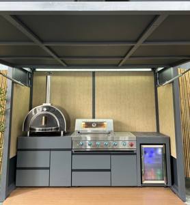 Premium Modern ve lüks paslanmaz çelik barbekü mutfak çok fonksiyonlu paslanmaz rüzgar geçirmez ve hava kalıcı döken - Product Image 2