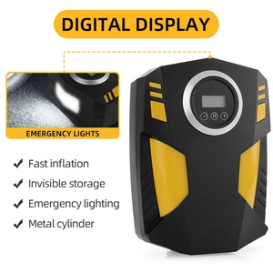 Inflador Digital de Pneus DC <span class=keywords><strong>12</strong></span> Volt 150 PSI Compressor de Ar para Carros, Motocicletas e Bicicletas, Compressor de Ar Portátil - Product Image 1