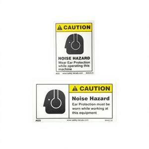Autocollant adhésif M40 pour la protection des oreilles, imperméable, finition mate, avertissement de risque sonore, conformité au programme de conservation auditive OSHA - Product Image 1