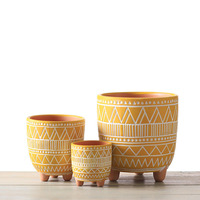 Vente en gros de pots ronds pour plantes en céramique pour plantes succulentes pots de plantes en terre cuite pour la décoration de la maison et du jardin