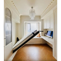 Lit caché moderne personnalisé peu encombrant Lits jumeaux Queen King Size Murphy Lits muraux pliants avec armoire