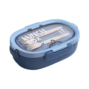 Students 3 Compartment Leakproof Heatable Bpa Free Microwave School Kids Lunch <b>Box</b> Food Container Environment-Friendly - Product Image 5