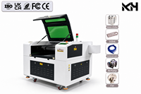 Mesin Ukiran Laser CO2 7050 70x50cm dengan Pengontrol RD Pemotong Laser Pendingin Air untuk Akrilik Kayu MDF