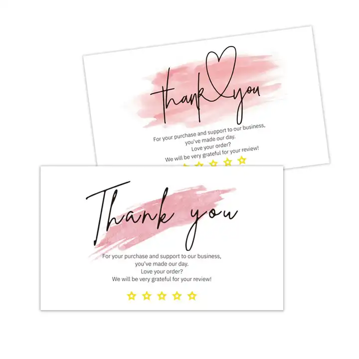 Thank You For Your Order Cards, Business Cards