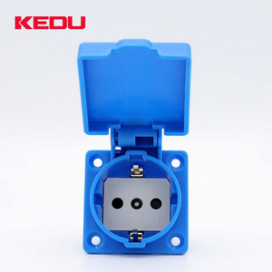 Kedu Schuko mặt bích ổ cắm với cửa chớp s220ec 2 Pin 16A 250V cắm với VDE,SEMKO đã được phê duyệt - Product Image 3