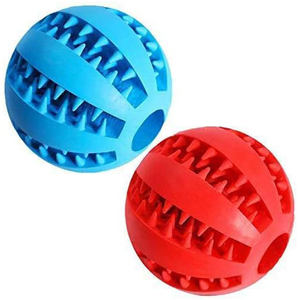 Pelota de Goma Interactiva para Perros, Dispensador de Golosinas de Alimentación Lenta, Juguete Ecológico para Mascotas de Uso Diario, OEM ODM - Product Image 1