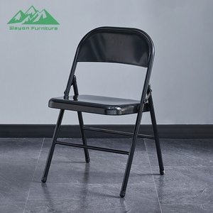 <span class=keywords><strong>Sedia</strong></span> da <span class=keywords><strong>Giardino</strong></span> Pieghevole Wayon in Metallo Nero con <span class=keywords><strong>Cuscino</strong></span> Grigio, Arredo Esterno Portatile per Patio, Prato e Bordo Piscina - Product Image 1