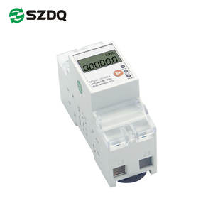 Wattmètre numérique monophasé AC220V compteur d'énergie Rail Din pour la <span class=keywords><strong>mesure</strong></span> de la consommation d'énergie de courant de tension - Product Image 1