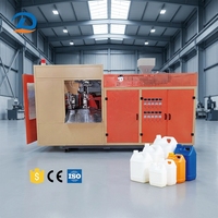 Producción completamente automática de botellas de plástico HDPE Máquina de moldeo por soplado por extrusión de bidones Jerry Can apilable Máquina de moldeo por soplado JerryCan
