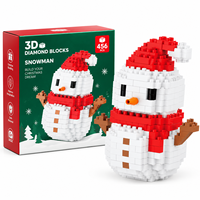 Jouets de construction de Noël pour enfants, Père Noël, bonhomme de neige, arbre, renne, mini briques, ensemble de construction DIY, cadeaux de Noël, nouveautés