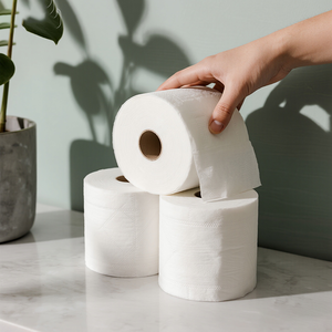 <span class=keywords><strong>Papier</strong></span> <span class=keywords><strong>toilette</strong></span> 4 plis super absorbant, sans produits chimiques agressifs, en pâte de bois vierge, pour usage familial, hôtelier et en gros - Product Image 5