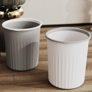 Plastic Household Trash Can 10L <b>Large</b> Size Lidless Pressure <b>Ring</b> Type Kitchen Bedroom Toilet Use - Product Image 1