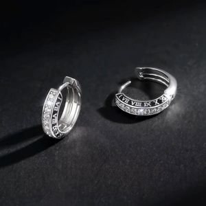 Stud <b>Earring</b> <b>Men</b> Black Punk S925 Sterling <b>Silver</b> Birthday Gift Black Rhodium Plating Jewelry Trendy Zircon Sensitive Ears - Product Image 5