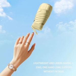 ร่มพับ 5 ตอน พกพาสะดวกสำหรับผู้หญิง รุ่น Lady Mini Capsule Umbrella ป้องกันรังสียูวี พร้อมซองใส่ - Product Image 5