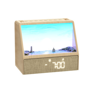Despertador con Luz Simulada de Amanecer, Altavoz Bluetooth, Control Táctil, Forma Rectangular, Reloj Inteligente de Mesa - Product Image 4