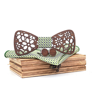 Ingrosso papillon in <span class=keywords><strong>legno</strong></span> per uomini gentili vestito di moda di alta qualità fatto a mano disegno cavo modello Vintage uomo ragazzo <span class=keywords><strong>legno</strong></span> - Product Image 5