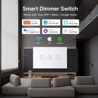 Interruptor Táctil Inteligente WiFi y Bluetooth para Tuya, con Certificación SAA, Compatible con Google Home y Alexa, Panel de Control de Luz por Voz