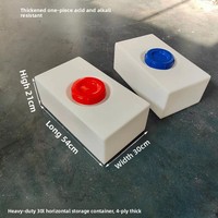 Réservoir de stockage carré en plastique épaissi, résistant aux acides et aux alcalis, de qualité alimentaire, moulé par rotation, pour machines de dosage, équipements et VR