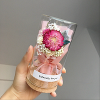 Roses naturelles préservées dans un dôme en verre, roses éternelles, cadeau pour la fête des mères, la Saint-Valentin