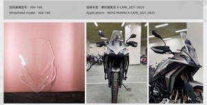 Parabrisas Universal para Motocicleta <span class=keywords><strong>MOTO</strong></span> GUZZI V100 MANDELLO_2023-2025 V85TT 19-24 <span class=keywords><strong>MORINI</strong></span> X-CAPE 21-25 QJSRT 550/700 - Product Image 4