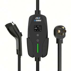 ที่ชาร์จรถยนต์ไฟฟ้าแบบพกพาปรับได้32A 16A พร้อมหน้าจอ LC/LED ขนาด1.77นิ้ว - Product Image 1