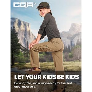 Pantalones de Senderismo para Niños Tesla Gears, Resistentes al Agua, de Secado Rápido, UPF 50+, Pantalones Juveniles para Actividades al Aire Libre, Escalada y Camping - Product Image 4