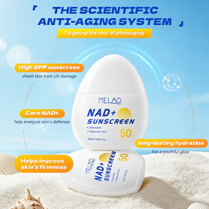 ครีมกันแดด OEM สูตรปกป้องผิวจากรังสียูวียาวนาน เสริมสร้างเกราะป้องกันผิว ฟื้นฟูความกระจ่างใส ด้วยสารสกัด NAD+ ขั้นสูง ลดเลือนริ้วรอย เหมาะสำหรับทุกสภาพผิว - Product Image 3