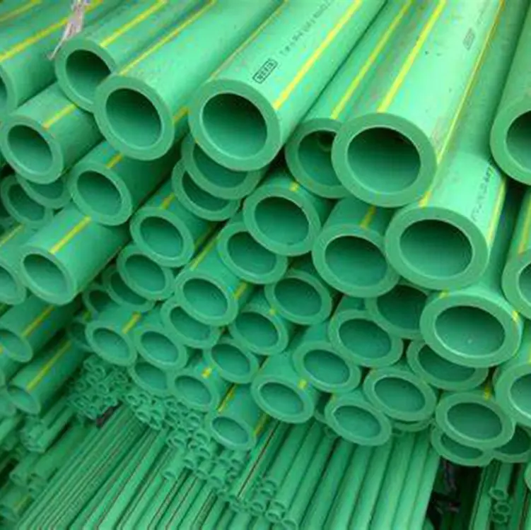 Tubería de agua caliente y construcción, tubería PPR de Color verde, PPR, de origen directo
