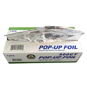 POP-UP alüminyum folyo levhalar kağıt 9 "X10.75", 12 "X10.75" 200/500 yaprak