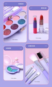 Estuche <span class=keywords><strong>de</strong></span> <span class=keywords><strong>Maquillaje</strong></span> <span class=keywords><strong>de</strong></span> Princesa <span class=keywords><strong>para</strong></span> <span class=keywords><strong>Niñas</strong></span>, Fácil <span class=keywords><strong>de</strong></span> Usar, Regalo <span class=keywords><strong>de</strong></span> Cumpleaños, Logotipo Personalizado - Product Image 5