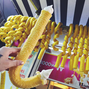 เครื่องทำไอศกรีมโคนพัฟ / เครื่องทำป๊อ<span class=keywords><strong>ป</strong></span>คอร์นแบบหลอดกลวง / เครื่องอัดขนมข้าวโพดพัฟแบบหลอดกลวง - Product Image 6