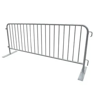 Barricades personnalisées de barrière de contrôle des foules galvanisées à chaud