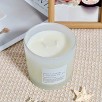 Günstiger Preis Hochwertige Großhandelsware 200ml 300ml 375ml Benutzerdefinierte Farbe Mattglas Kerzen