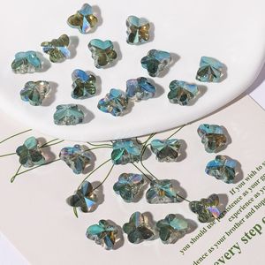 Nouveau cristal verre perforé à la main bricolage Bracelet placage UV trou Vertical papillon perles acryliques - Product Image 5