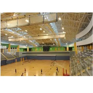 Prefabrik uzay çerçeve kapalı stadyum spor Arena salonu eğitim salonu bina çelik kiriş çatı Gymnasium