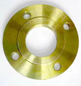 Yellow oil paint DIN2633 forged Welding Neck Flange