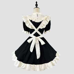 Zixiao Maid Costume Women Plus Size Black Polyester Dress Cosplay Performance Wear - Product Image 3