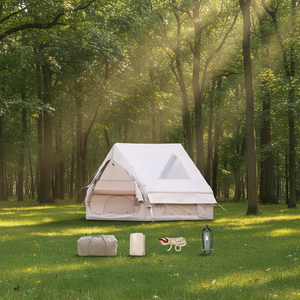 Tente de camping gonflable automatique 6,3 m² style maison de luxe, tente pneumatique en tissu Oxford imperméable 3000 mm pour le glamping familial - Product Image 4