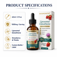 Gouttes liquides de glutathion liposomal OEM ODM sous marque privée 60ml – Complément alimentaire avec étiquette personnalisée