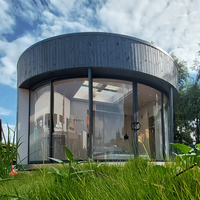 Maison portable de luxe petite maison économique préfabriquée prête à l'emploi Structure en acier rapide abri d'auto étanche Resort petite maison